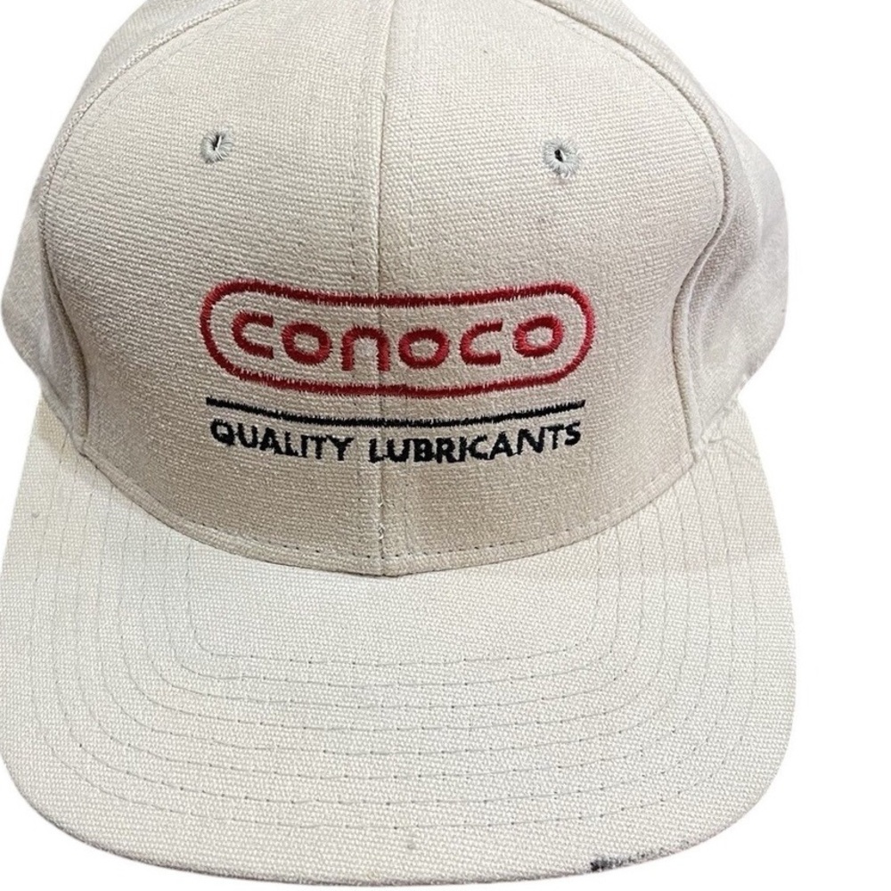 Beige Canvas Strapback Hat with Black Leather Strap